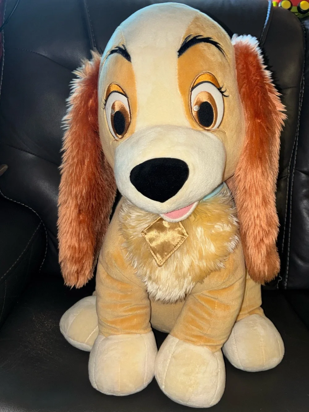 Disney Brown & Tan Lady in the tramp Plush Dog Toy